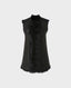 Reversible Shearling Fur Waistcoat in Black | Really Wild Clothing | Waistcoat | Front image leather side