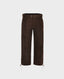 Nubuck Leather Lace-up Breeks in Dark Brown | Really Wild Clothing | Trousers | Front image
