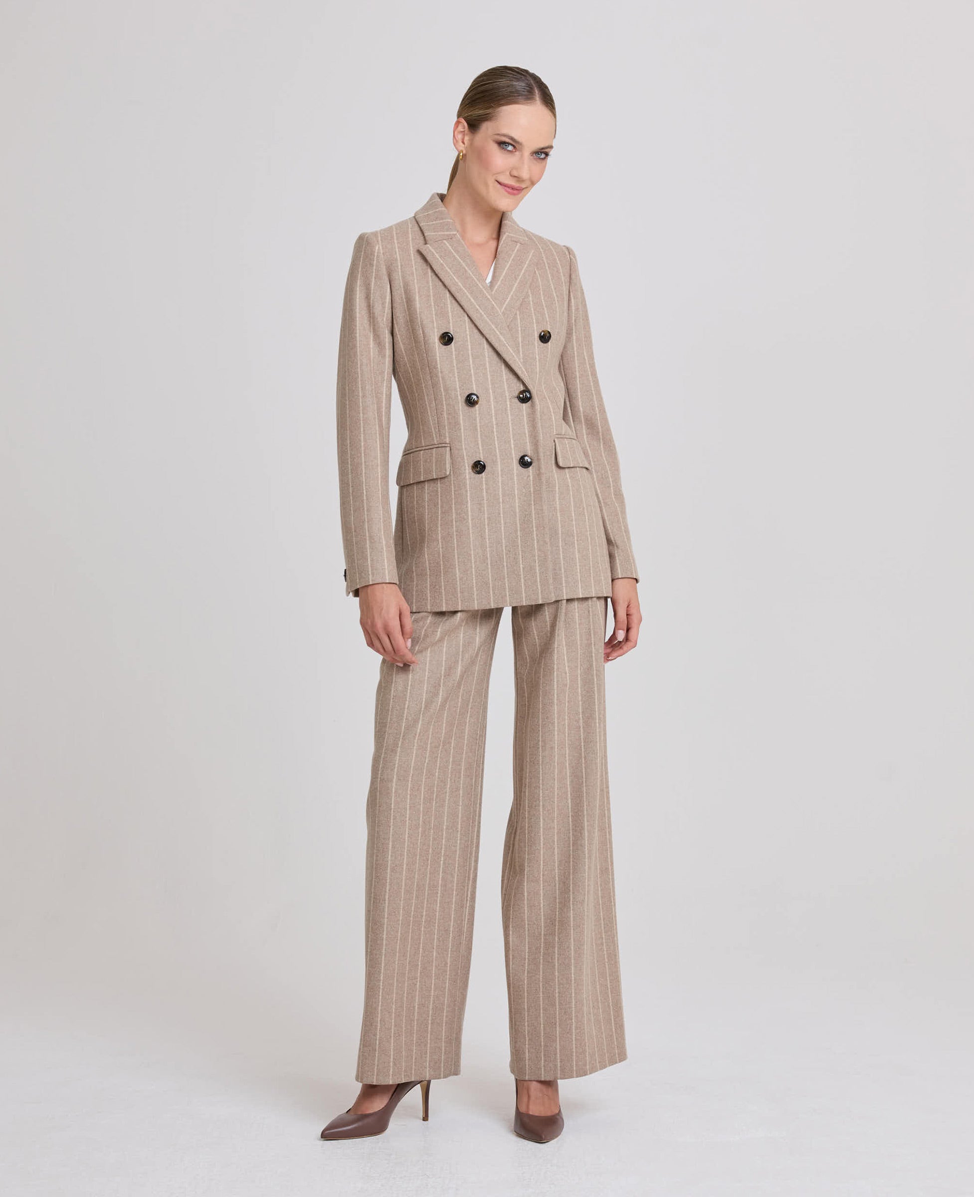 Wild Guess Beige Jacket good with Pinstripes