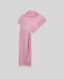 Cashmere Herringbone Stole Scarf in Lipstick Pink