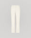 Front view the relaxed fit Corine Stripe Linen Trousers In Taupe.