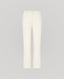Front view the relaxed fit Corine Stripe Linen Trousers In Taupe.