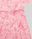 Close-up of the tubular belt for the Isabella floral cotton shirt dress made from Liberty fabric.
