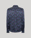 Birch Print Silk Detachable Tie Neck Blouse