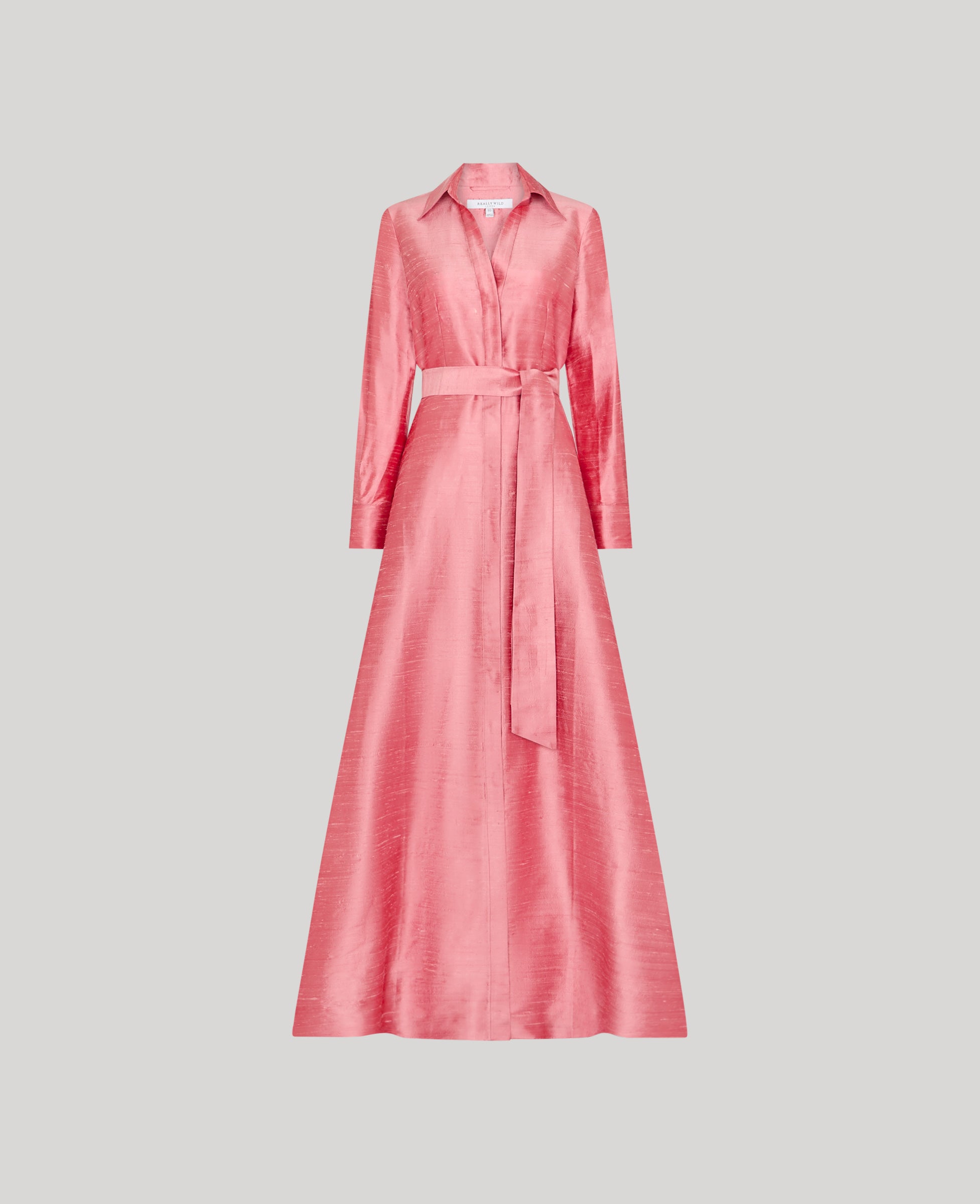 pink silk long dress Women's - Maria Open Neck Gown - Blush - Really Wild Clothing Weekday Corinna linen midi taylor11824 adjustable straps Size:Medium US 6/UK 10