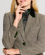 Belgravia Tweed Velvet Collar Tailored Jacket