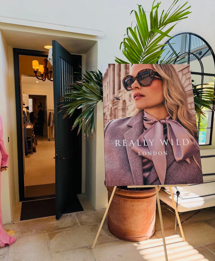 Really Wild trunk show set up
