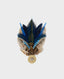 Natural Blue Feather Pin | Really Wild Clothing | Accessories | Front image