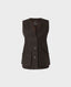 Nubuck Leather Waistcoat in Brown | Really Wild Clothing | Luxury Country Clothing | Front image