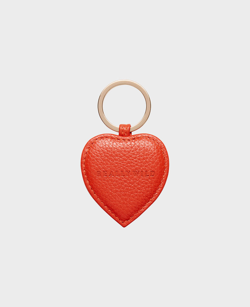 Leather Heart Key Ring