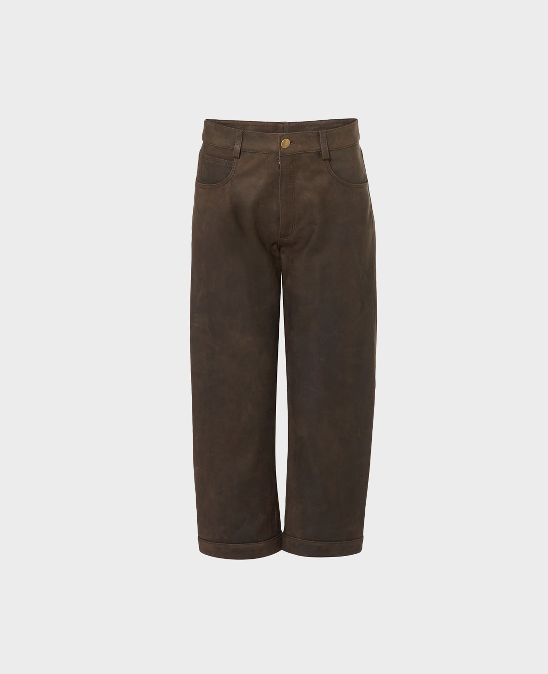 High Rise Nubuck Leather Breeks