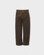 High Rise Nubuck Leather Breeks in Dark Brown | Really Wild Clothing | Luxury Country Clothing | Front image