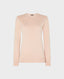 Cashmere classic crew neck Pale Pink | Really wild clothing | Knitwear | front image