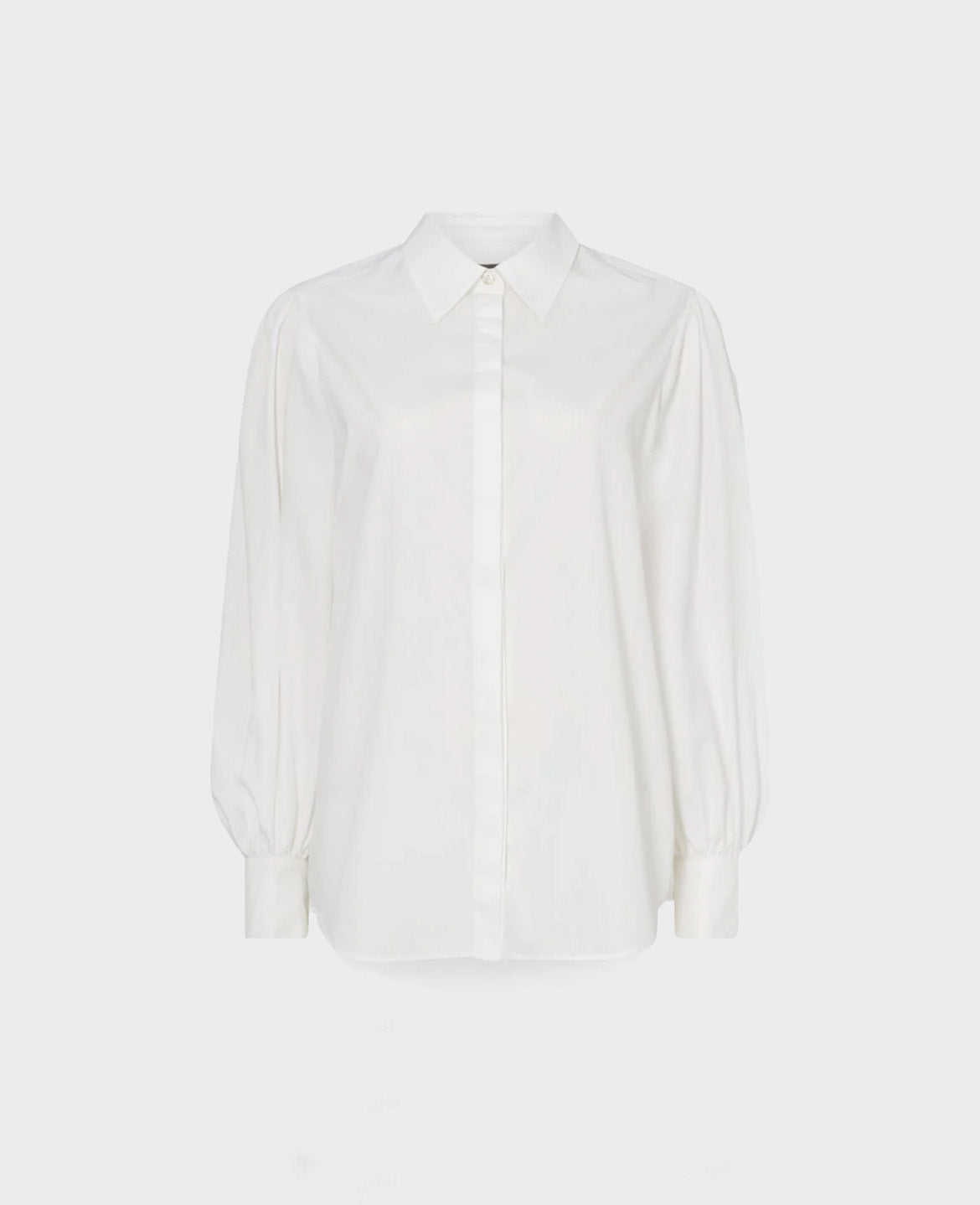 Puff Sleeve Cotton Shirt