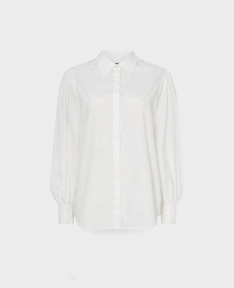 Puff Sleeve Cotton Shirt