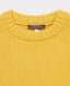 Relaxed Cashmere Crew Neck Jumper, Ochre | Really Wild Clothing | Knitwear | Collar Detail