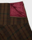 Asymmetric Skirt Bark Blackberry | Really wild clothing | Skirts | Cut out image detail on the lining