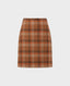 A-Line Skirt Rust Plaid | Really wild clothing | Skirts | Front cut out image