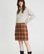 A-Line Skirt Rust Plaid | Really wild clothing | Skirts | Front Model Image