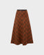 Full Circle Skirt Rust Brown | Really wild clothing | Skirts | Front cut out image