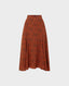 Long Flippy Skirt Burnt Orange | Really wild clothing | Skirts | Front cut out image