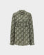 Utility Straight with Straight Hem, Olive Floral | Shirts & Blouses | Really Wild | Flat Shot Image