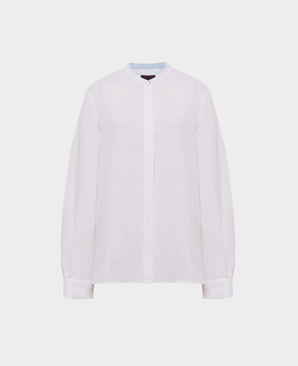 Nehru Collar Linen Shirt