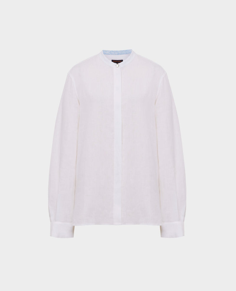 Nehru Collar Linen Shirt
