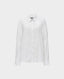 Oversized Shirt with Pointed Collar, Ice White | Shirts and Blouses | Really Wild | Flat Shot Image