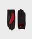 Dents Leather Driving Gloves, Black/ Berry | Gloves | Accessories | Really Wild | Flat Shot