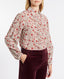 Liberty Silk Pintuck Shirt, Red Sage Floral | Shirts & Blouses | Really Wild |Detail Shot