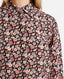 Liberty Print Bishop Sleeves Silk Shirt, Rose Floral | Shirts & Blouses | Really Wild Clothing | Detail