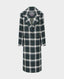 Beaumont Check Tweed Coat, Green cream | Coats | Really Wild | Flat Shot