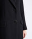 Trinity Long Wool Coat, Jet Black | Coats | Really Wild Clothing | Flat Shot | Details