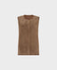 Reversible Sheepskin Waistcoat, Honey | Waistcoats| Really Wild | Flat Shot