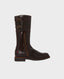 Heritage Calf Length Leather Boots, Brown | Really Wild Clothing  | Footwear | Side image 