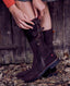 Heritage Calf Length Suede Boots, Chocolate | Really Wild Clothing | Footwear | Lifestyle image 