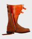 Heritage Calf Length Suede Boots, Whisky  | Really Wild Clothing | Footwear | Side image with open zip