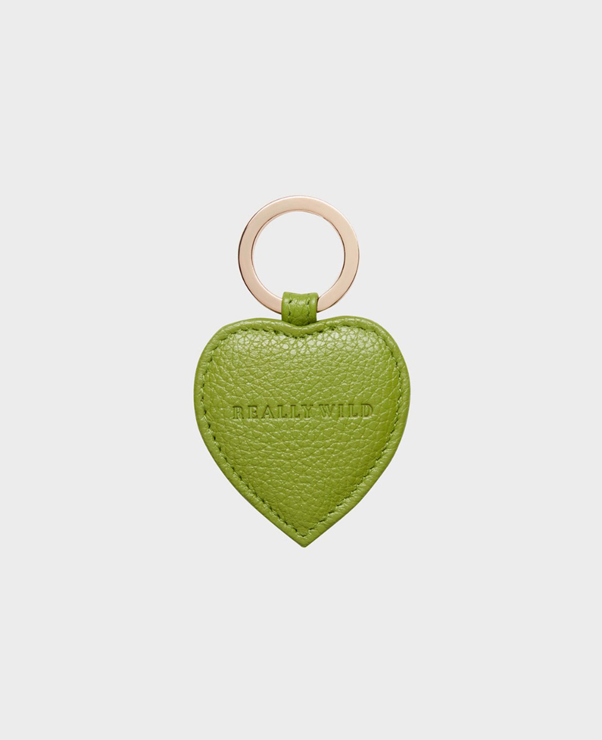 Leather Heart Key Ring