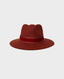 Golborne Wool Felt Trilby Hat, Rust with Rust Velvet Band | Jess Collett Milliner Hats | Really Wild Clothing