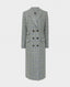 Double Breasted Tweed Coat, Grey Sage Green | Coats | Really Wild | Flat Shot