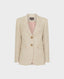 Egerton Linen Blend Check Jacket, Fawn Cream | Jackets |  Really Wild Clothing | Flat Shot