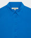 Liberty Plain Classic Long Sleeve Silk Shirt, Royal Blue | Really Wild Clothing | Collar Detail