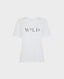 Wild Rose Organic Cotton T-Shirt, White | Really Wild | Flatshot