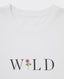 Wild Rose Organic Cotton T-Shirt, White | Really Wild | Detail Flatshot 