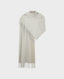 Wool and Cashmere Blend Scarf, Beige | Really Wild | Flatshot One