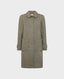 Brompton Tweed Herringbone Wool Coat, Green Hazel | Really Wild | Flatshot One