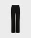 Wide Leg Wool Blend Trousers, Black | Really Wild | Flatshot One