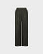 Wide Leg Pleated Wool Trousers, Ivy Green | Really Wild | Flatshot One