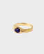 Ivy Gold Plated Ring, Lapis Luzuli | Really Wild | Flatshot Side 
